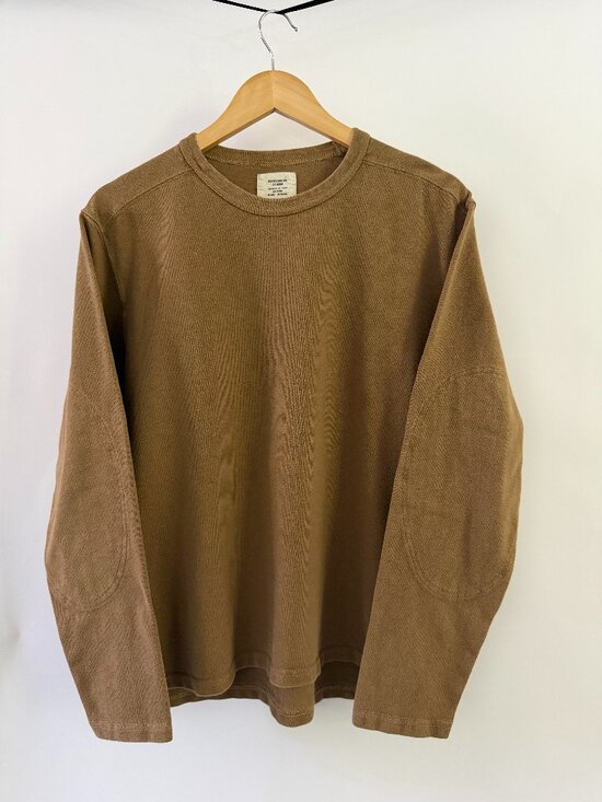 Buck Mason Other - Buck Mason Field Rugby Crew Men's Golden Olive Long-Sleeve Cotton Shirt Medium